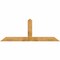 Ekena Millwork Portland Rough Sawn Timber Gable Bracket, Western Red Cedar, 84"W x 31"H x 4"D x 6"F, 9/12 Pitch GBW084X31X0406POR00RWR - alternate 1